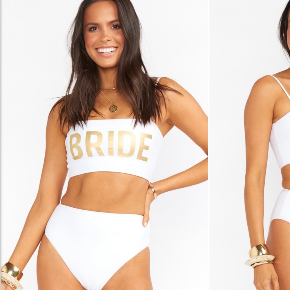 Bride bikini top
